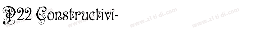 P22 Constructivi字体转换